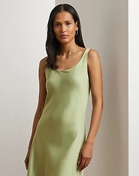 Charmeuse Sleeveless Cocktail Dress