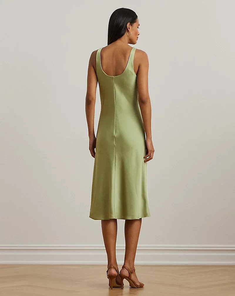 Charmeuse Sleeveless Cocktail Dress