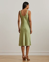 Charmeuse Sleeveless Cocktail Dress