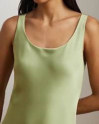 Charmeuse Sleeveless Cocktail Dress