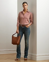 Classic Fit Striped Broadcloth Shirt