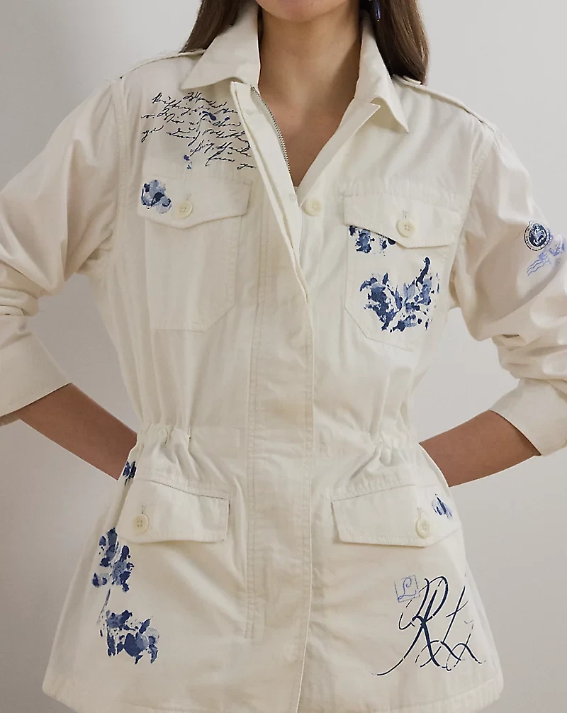 Print Featherweight Twill Field Jacket