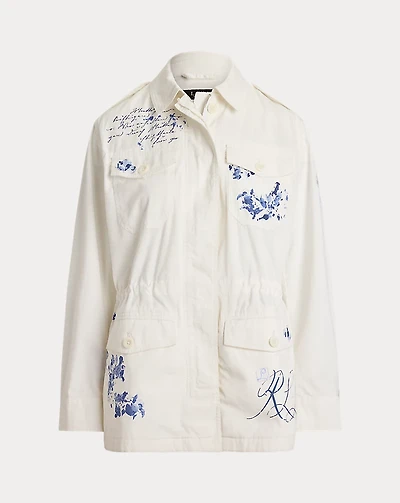 Print Featherweight Twill Field Jacket