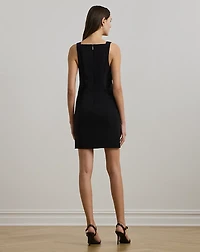 Stretch Crepe Sleeveless Dress