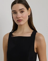Stretch Crepe Sleeveless Dress