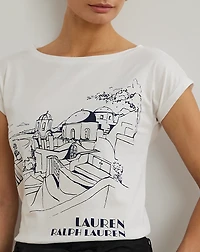 Cotton-Blend Jersey Graphic Tee