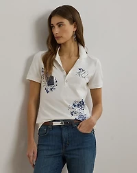 Patchwork Piqué Polo Shirt