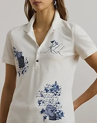 Patchwork Piqué Polo Shirt