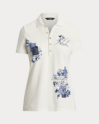 Patchwork Piqué Polo Shirt
