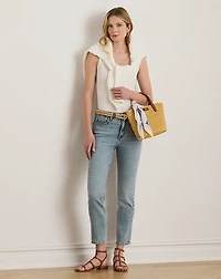 High-Rise Straight Ankle Jean