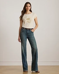 Embroidered-Logo Cotton Jersey Tee