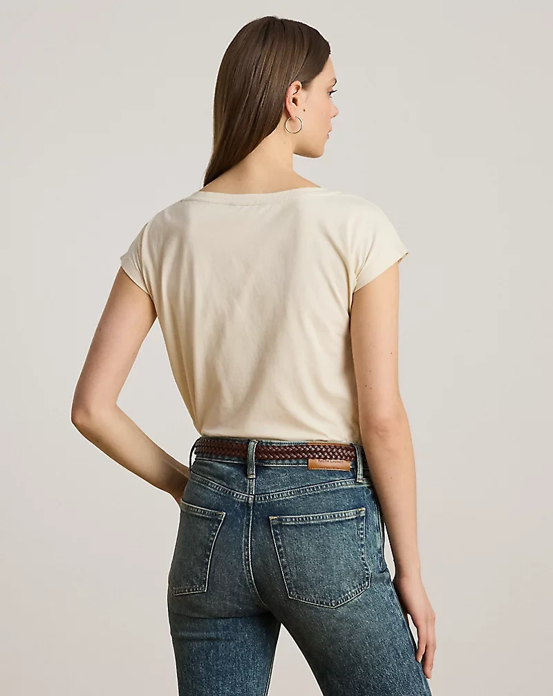 Embroidered-Logo Cotton Jersey Tee