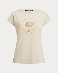 Embroidered-Logo Cotton Jersey Tee