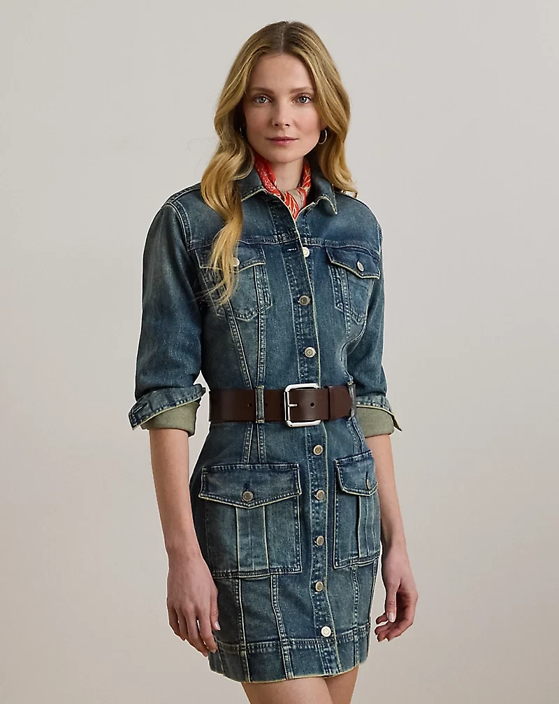 Denim Trucker Dress