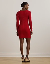 Pointelle Cotton-Blend Sweater Dress