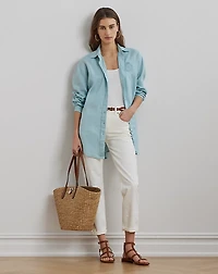 Embroidered Relaxed Tapered Jean