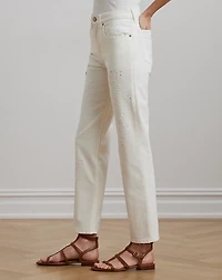 Embroidered Relaxed Tapered Jean