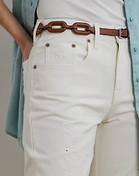 Embroidered Relaxed Tapered Jean