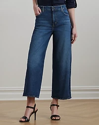 High-Rise Wide-Leg Cropped Jean