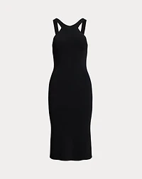 Rib-Knit Sleeveless Sweater Dress