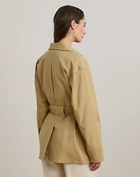 Double-Faced Stretch Cotton Field Jacket