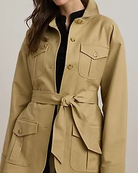 Double-Faced Stretch Cotton Field Jacket