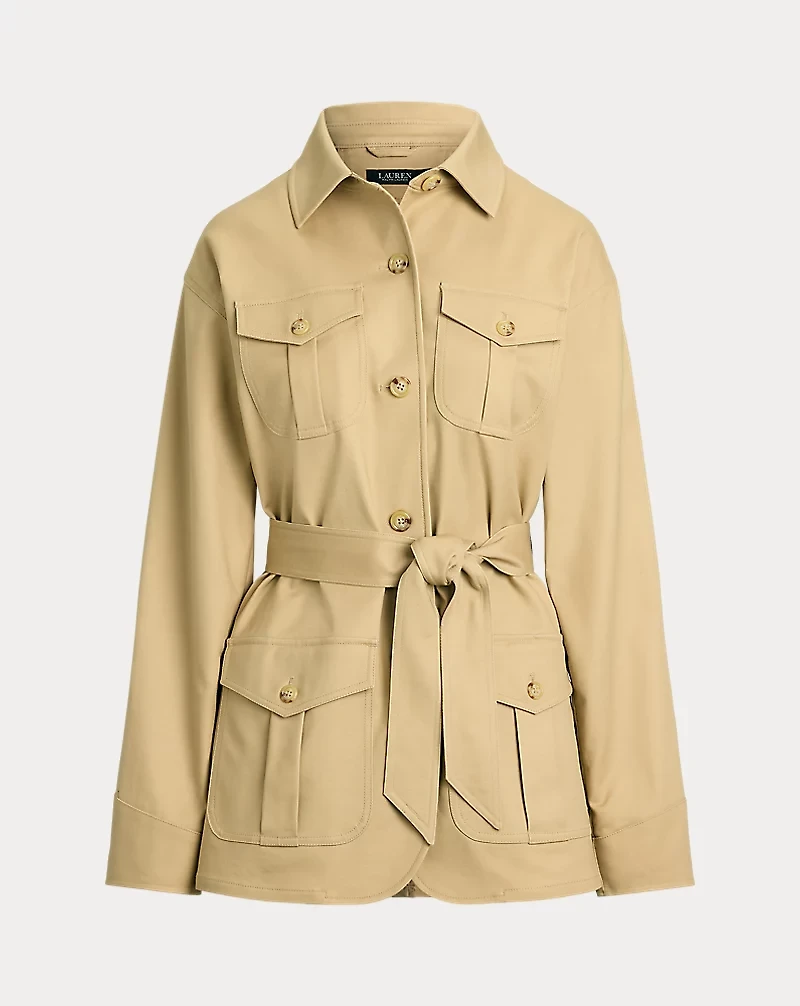 Double-Faced Stretch Cotton Field Jacket