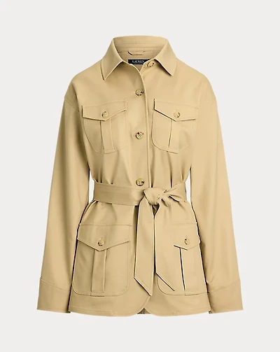 Double-Faced Stretch Cotton Field Jacket
