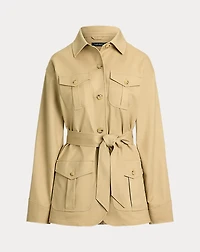 Double-Faced Stretch Cotton Field Jacket