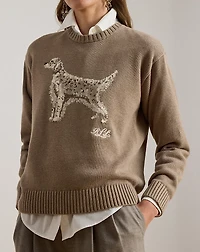 Intarsia-Knit English Setter Sweater