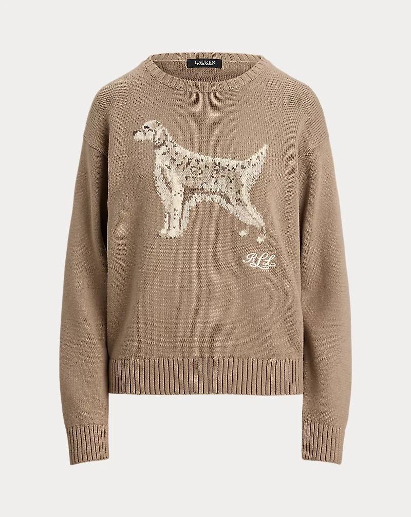 Intarsia-Knit English Setter Sweater