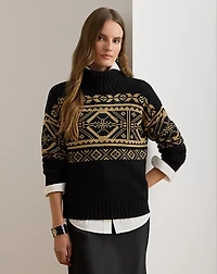 Fair Isle Wool-Blend Turtleneck Sweater