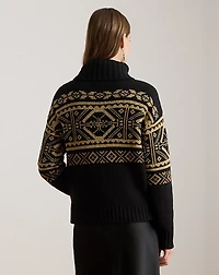 Fair Isle Wool-Blend Turtleneck Sweater