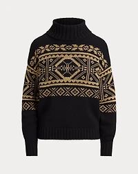 Fair Isle Wool-Blend Turtleneck Sweater