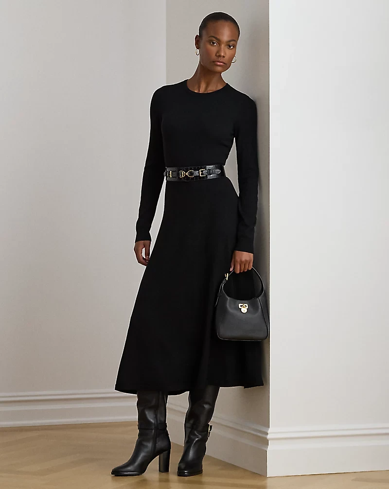 Wool Crewneck Sweater Dress