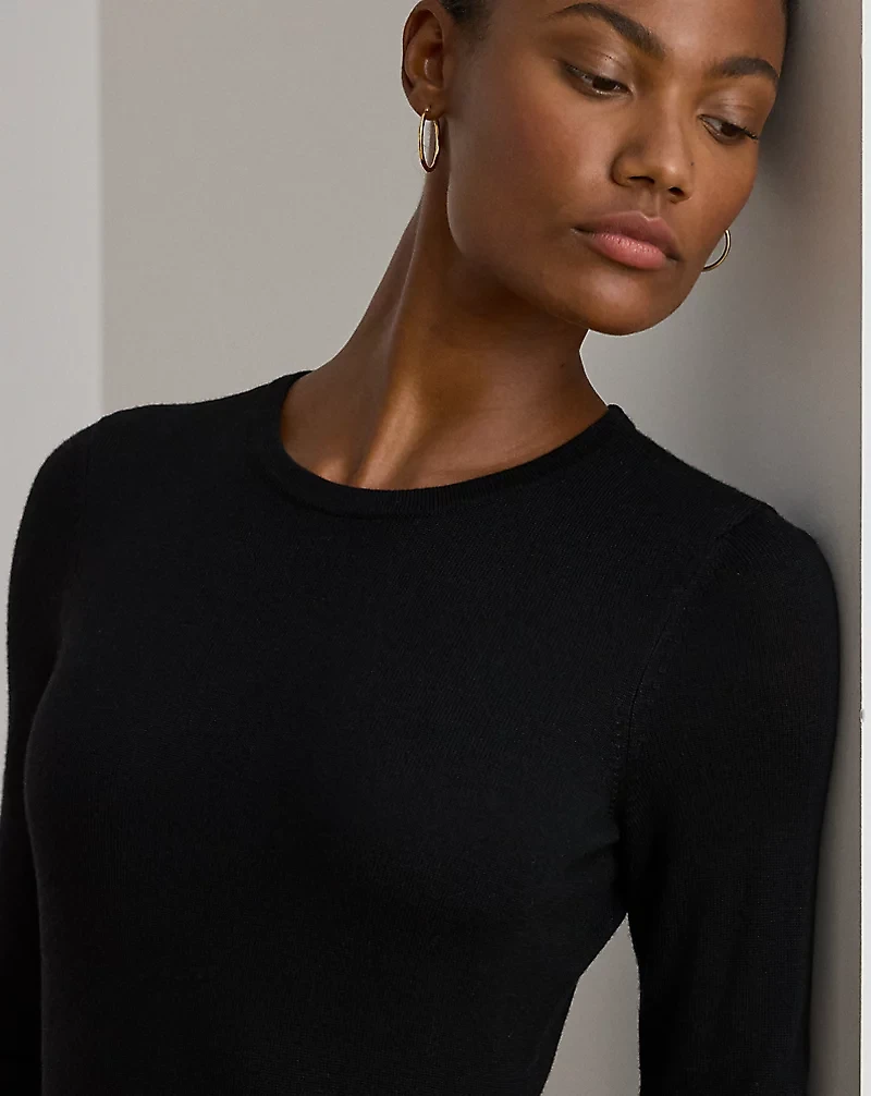 Wool Crewneck Sweater Dress