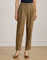 Suede-Trim Bi-Stretch Jodhpur Pant