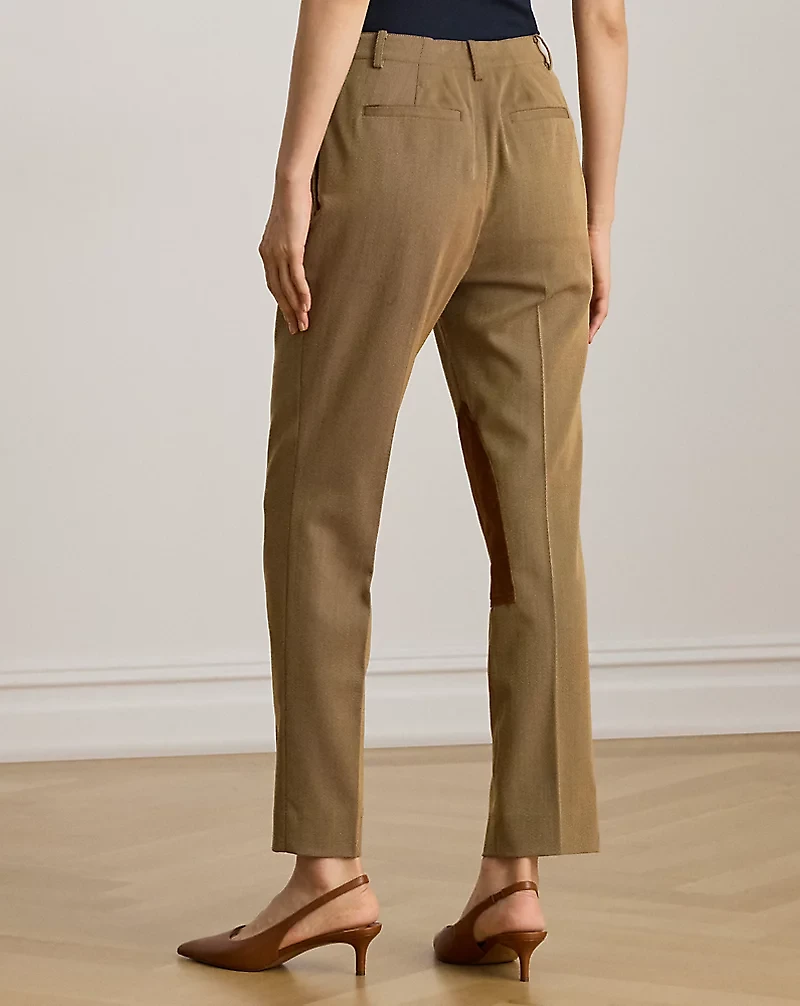 Suede-Trim Bi-Stretch Jodhpur Pant