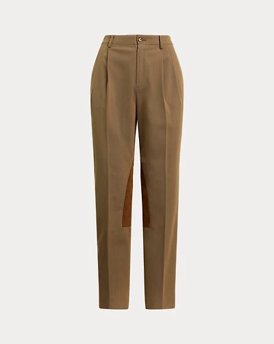 Suede-Trim Bi-Stretch Jodhpur Pant