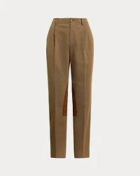 Suede-Trim Bi-Stretch Jodhpur Pant