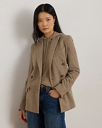 Double-Breasted Wool-Blend Twill Blazer