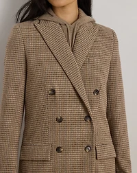 Double-Breasted Wool-Blend Twill Blazer