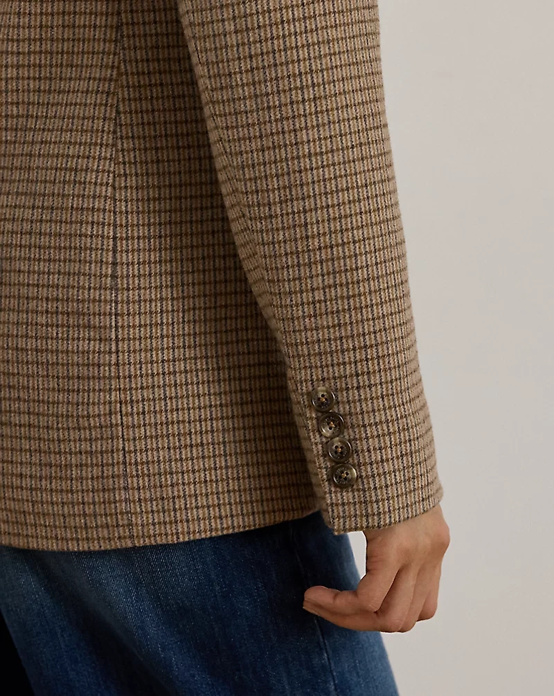 Double-Breasted Wool-Blend Twill Blazer
