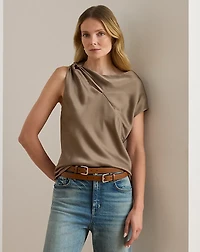Charmeuse Asymmetrical Blouse