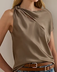 Charmeuse Asymmetrical Blouse