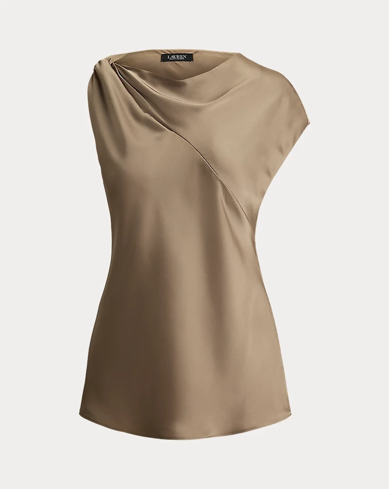 Charmeuse Asymmetrical Blouse