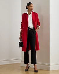 Double-Breasted Wool-Blend Coat