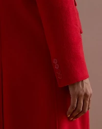 Double-Breasted Wool-Blend Coat
