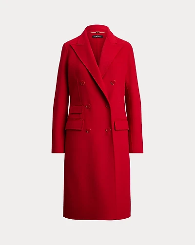 Double-Breasted Wool-Blend Coat