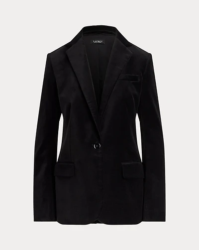 Stretch Velvet Blazer